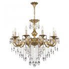 Люстра с хрустальными подвесками Bohemia Ivele Crystal AL79101/10/250 B G AL7901