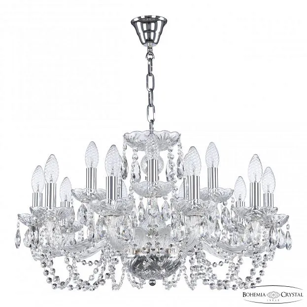 Люстра хрустальная Bohemia Ivele Crystal 119/10+5/240 Ni