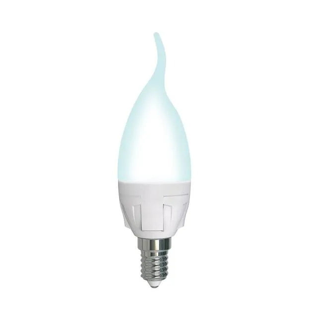 Лампочка светодиодная Uniel LED-CW37 7W/4000K/E14/FR/DIM PLP01WH картон Лампочка светодиодная Uniel LED-CW37 7W/4000K/E14/FR/DIM PLP01WH картон