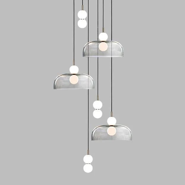 Подвесной светильник ROCCO COMBO B D140 6 подвесов ImperiumLoft 229793-23 rocco-combo01