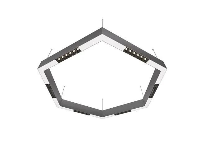 Подвесной светодиодный светильник 0,9м 36Вт 34° Donolux dl18515s111а36.34.900bw Eye-hex Подвесной светодиодный светильник 0,9м 36Вт 34° Donolux dl18515s111а36.34.900bw Eye-hex