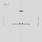 Реечный, рядный светильник CARIA LONG Размер S. Цвет Черный Lampatron 6064-16238