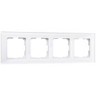 Рамка на 4 поста Werkel W0041101 (белый, стекло) a051194 Favorit