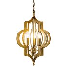 Подвесная люстра Scarlett Hollywood Regency Gold Leaf Pattern Pendant Chandelier D31 ImperiumLoft 108184-28 105468-28