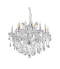 Хрустальная подвесная люстра Lumina Deco LDP 7029-8+4 CHR Eliza