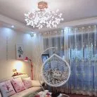 Кольцевые люстры и светильники LEAVES R Ø 125 см (162 LED). С подсветкой в чаше. Lampatron 2163-3747