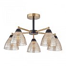 Люстра потолочная с плафонами Arte Milano 330754/5 BK+AB