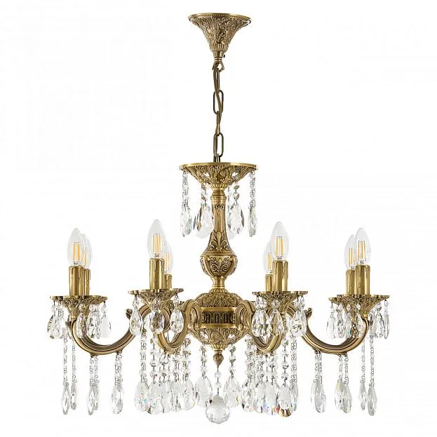 Люстра с хрустальными подвесками Bohemia Ivele Crystal AL78101/8/210 A FP