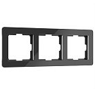 Рамка на 3 поста Werkel W0032708 Acrylic черный a059318
