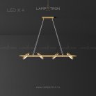 Реечный, рядный светильник LIVEIG B 4 лампы Lampatron 5716-14961