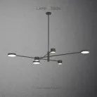 Люстра SUNSHINE 6 плафонов. Черный. Размер S. Lampatron 1666-22347