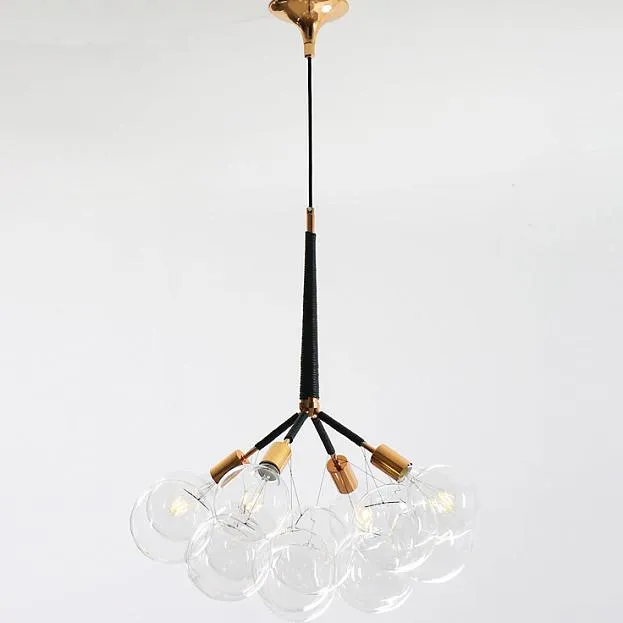 Подвесной светильник LOVELY BUBBLE CHANDELIER FROM PELLE H70 Gold/Black ImperiumLoft 208358-26 102211-26