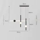 Подвесной светильник WAND COMBO 3 подвеса. Цвет черный Lampatron 8627-24097