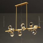 Реечный, рядный светильник CRISTEL L 12 плафонов. Lampatron 3211-7986