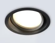 Встраиваемый светильник Ambrella light TN6653 BK черный IP44 GX53 D110*48