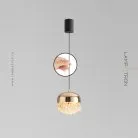 Подвесной светильник NOOR Размер S. Цвет золото. С лифтом. Lampatron 8523-23616