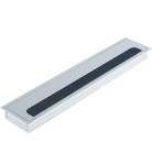 Кабельный громмет (лючок) в стол, 400*80мм, цвет: серебро Donel DCGR40080S DCG