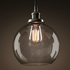 Подвесной Светильник Loft Clear Glass Sphere Cloche Дымчатый ImperiumLoft 73694-22