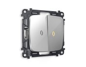 Комплект механизма 2-клавишного выключателя Ambrella Volt MO404010 QUANT