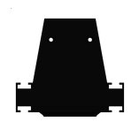 Боковая глухая заглушка для профиля Donel DNCAP18521RAL9005 DN8ALE