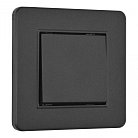 Выключатель одноклавишный с рамкой черный пластик SET16-1-30-1 black Arte Milano SET16-1-30-1 black