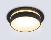 Встраиваемый светильник Ambrella light TN6708 BK черный IP44 GX53 max 15W D105*45