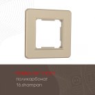 Рамка из поликарбоната на 1 пост Arte Milano 502.16-1.shampan am