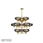 Подвесная люстра iLamp 6607/12 GD Rivoli