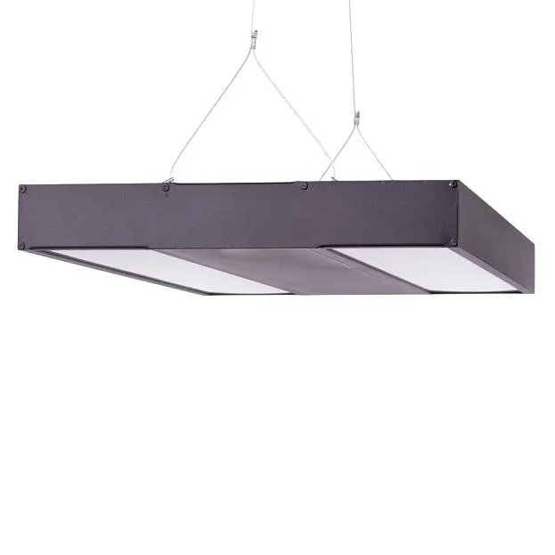 Промышленный подвесной светильник Uniel ULO-K16B 2x22W/4000K/L100 5W/3000K IP44 BLACK ULO-K16B