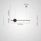 Реечный, рядный светильник ZVI WOOD Размер L. Цвет темное дерево Lampatron zvi-wood-darkwood-l 9027-25683