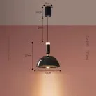 Подвесной светильник TOFT DOME Цвет Жемчужно-черный. Lampatron toft-dome-black 8263-22507