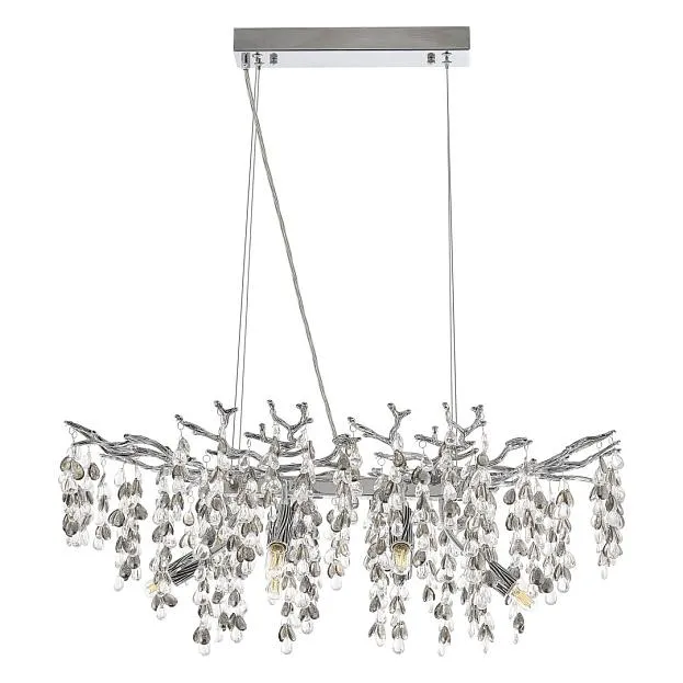 Люстра Arte Milano 230210.700.6.E14.H3 CB Clear-Smoky Веточка