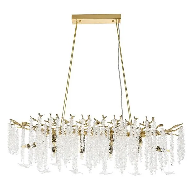 Люстра Arte Milano 230210.1000.10.E14.A2 GB BUT-Clear Веточка