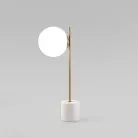 Настольный светильник с мраморным основанием Eurosvet 01157/1 латунь a064387 Marbella