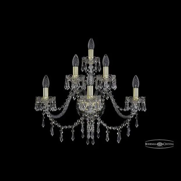 Бра хрустальный Bohemia 1403B/3+2+1/240 G Бра хрустальный Bohemia 1403B/3+2+1/240 G