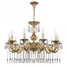 Люстра с хрустальными подвесками Bohemia Ivele Crystal AL79101/10/250 A G AL7901
