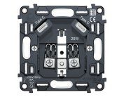 Механизм электрической розетки 2USB С+C 20W быстрая зарядка с заземлением на винтовых зажимах 16A-250V QUANT Volt VM165