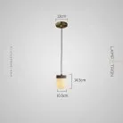 Подвесной светильник TORVILL Цвет латунь Lampatron 8858-25011