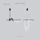 Реечный, рядный светильник CLEMENS Тип B. Размер M. Теплый свет Lampatron 7538-21057