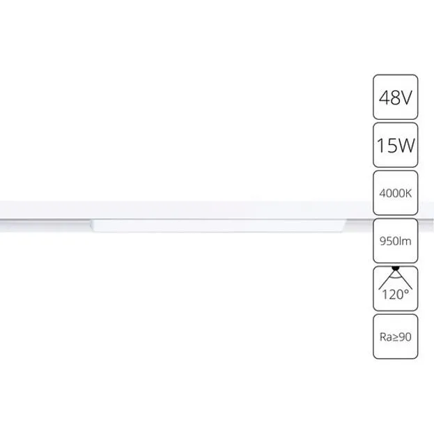 Трековый светильник Arte Lamp A4633PL-1WH Linea