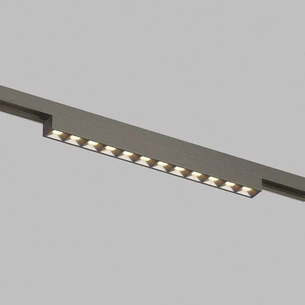 Светильник трековый 48В, 10Вт, 2700-6000K, IP20, темный никель, алюминий Denkirs DK5971-DN SHINE GRILL Zigbee