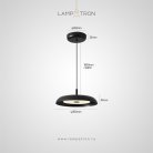 Подвесной светильник YVES Цвет черный Lampatron 8581-23877
