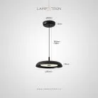 Подвесной светильник YVES Цвет черный Lampatron 8581-23877