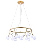 Подвесная люстра Natali Kovaltseva GRACE 75125/6С GOLD SATIN