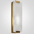 Бра Marble Rectangle Wall Lamp Brass 155095-22 ImperiumLoft