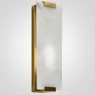 Бра Marble Rectangle Wall Lamp Brass 155095-22 ImperiumLoft