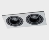 Встраиваемый светильник ITALLINE IT02-008 black - 2шт. + IT02-QRS2 white