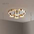 Потолочная люстра SELLIF GOLD 4 лампы Lampatron 7045-19350