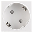 Розетка 2К+З нем.ст., 45 гр., с з/ш, бел. Donel DF6DWS 45х45
