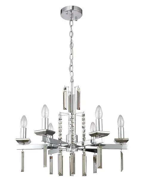Подвесная люстра Crystal Lux Marron SP6 Chrome Подвесная люстра Crystal Lux Marron SP6 Chrome